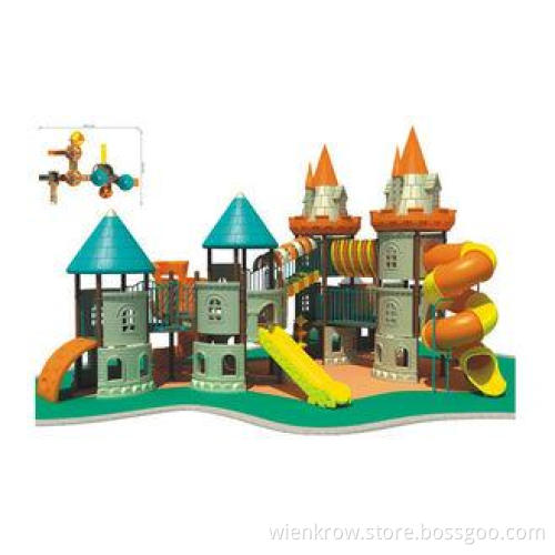 Safe Outdoor Solid Unti-static LLDEP Plastic Kids Castle Pl
